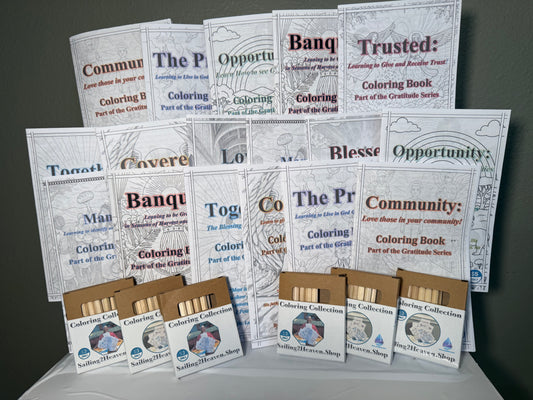 10-Gratitude coloring book bundle